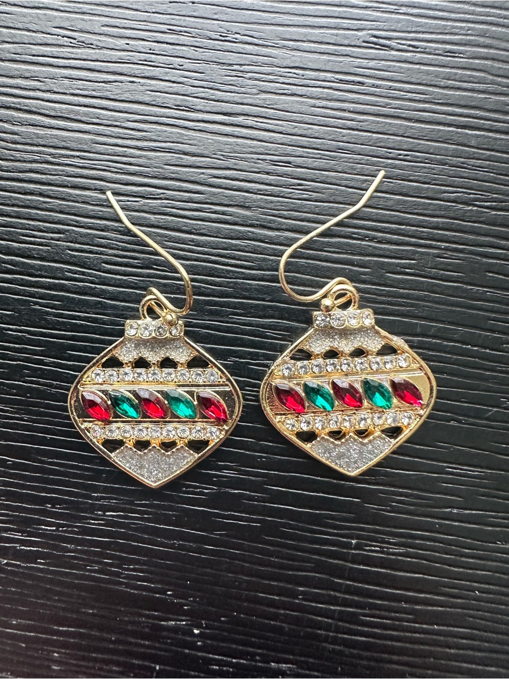 Vintage Christmas Ornament Drop Earrings - Women Jewelry